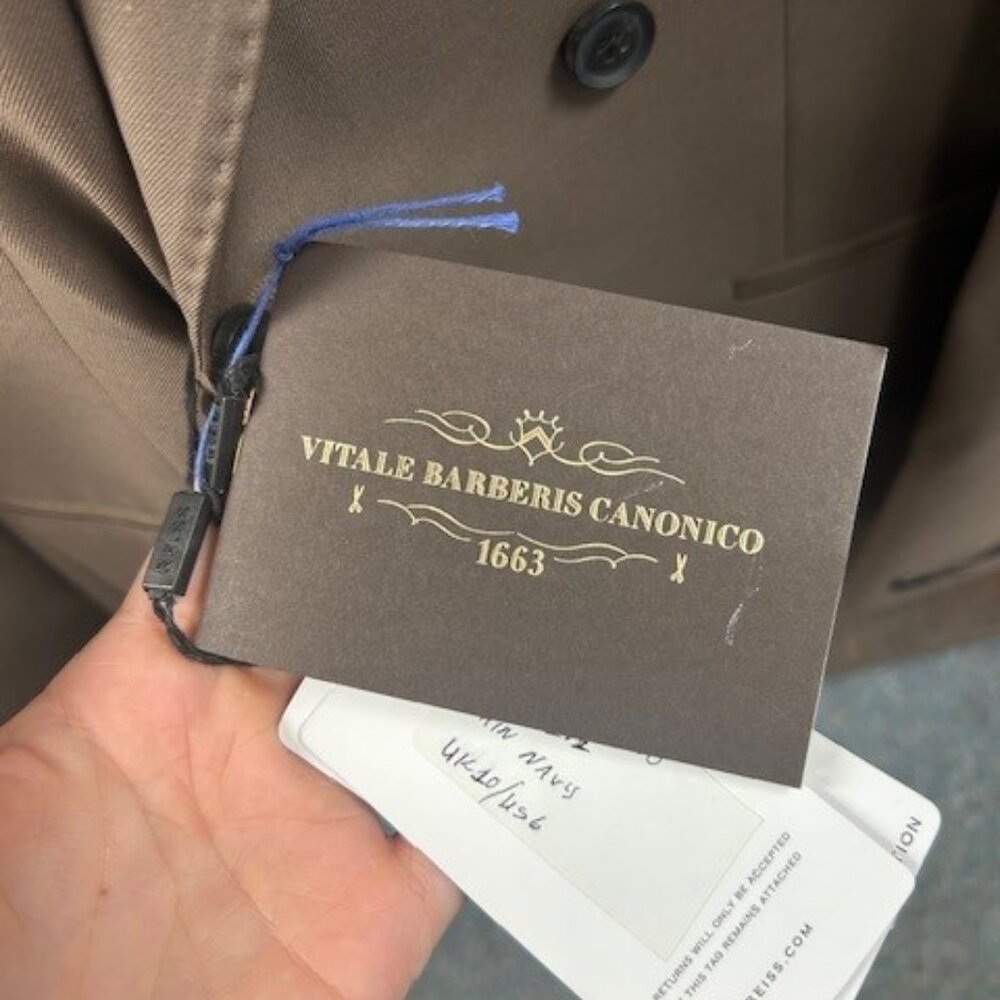 Reiss Latte -DB Peak Plain Weave Coffee - Picture 2 of 10